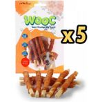 Wooc Tavuk Sargılı Sütlü Stick Köpek Ödülü 80 gr x 5 Adet