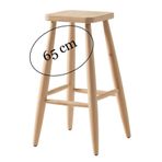 Wood Design Center Ahşap 65 Cm Kare Bar Tabure Sandalye