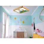 Wood Design World Ahşap Çerçeve Çocuk Odası (Kişiye Özel) LED Aydınlatma - Beyaz - 1