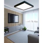 Wood Design World Ahşap Siyah Çerçeveli Tavan LED Aydınlatma Avize - Günışığı