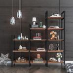 Wood House Kardelen Merdiven Ceviz Kitaplık