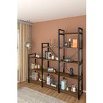 Wood House Kardelen Merdiven Ceviz Kitaplık