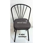 wood idea 1.sınıf Yemek Odası Salon Cafe Mutfak Sandalyesi 4 adet