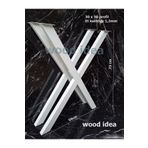 wood idea Metal Masa Retro Çapraz Model Ev Ofis Dekoratif Çalışma Yemek Bilgisayar Masası Ayağı