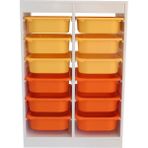 Wood & Joy Çok Amaçlı Oyuncak Dolabı 12 Gözlü Oyuncak Saklama Dolabı