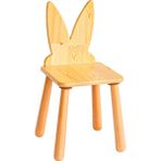 Wood & Joy Doğal Ahşap Çocuk Sandalye Tavşan