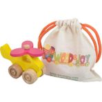 Wood & Joy Doğal Ahşap Helikopter Hareketli Eğitici Oyuncak - Sarı