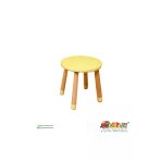 Wood & Joy Doğal Ahşap Renkli Çocuk Tabure (Sarı)