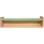Wood & Joy Duvar Montessori Kitaplık - Yeşil