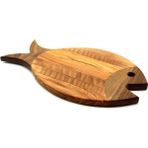 Wood Provence Ahşap Balık Kesme Doğrama Ve Sunum Tahtası Zeytin Ağacı