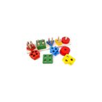 Wood Toys Ahşap Geometrik Şekiller 5'li Vidalama Bultak
