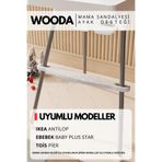 Wooda Çocuk Mobilyası & Aksesuar Mama Sandalyesi Ayak Koyma Dayama Desteği Antilop, E Bebek Baby Plus Star, Faros Orzo Uyumlu