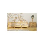woodandmontessori Alin - Montessori Doğal Ahşap Çatılı ve Ayaklı Çocuk Yatağı
