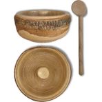 WoodBay Doğal El Işçiliği Ahşap Ceviz Fındık Kıracağı Kabuklu Kıracak Tokmaklı Büyük Boy 18-19 Cm