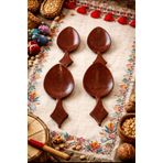 WoodBay Kısa Oyun Kaşığı 4'lü Set – 40 Adet (Seçenekli) Magnet, Hediyelik, Süs Aksesuarı,1.Kalite