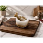 WoodBay Mermer Havan Tokmak Set Küçük Boy 8 cm Çap - 1 Adet
