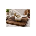 WoodBay Mermer Havan Tokmak Set Küçük Boy 8 CM Çap