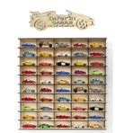 Woodbu 50 Araçlık Akçaağaç 1/64 Hobi Araba Rafı (Hot Wheels, Matcbox)