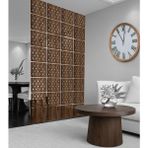 Wooddoom 3D Küpler Lazer Kesim Paravan, Ahşap Seperatör, Panel Levha Seti Dekorasyon Ahşap Oda Bölücü Desen - 40x40 - Akçaağaç