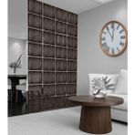 Wooddoom Çizgili Lazer Kesim Paravan, Ahşap Seperatör, Panel Levha Seti Dekorasyon Ahşap Oda Bölücü Desen - 40x40 - Ahşap - Rebab