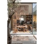 Wooddoom Lazer Kesim Paravan, Ahşap Separatör, Oda 4'lü Panel Levha MODEL02 40 x 40 cm - 40x40
