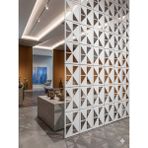 Wooddoom Lazer Kesim Paravan, Ahşap Separatör, Oda 4'lü Panel Levha MODEL18 40 x 40 cm - 40x40 - Beyaz