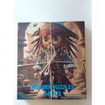 Wooden Ahşap Puzzle Uzzle Oyunu Yunu 64 Parça - Model 8