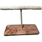 Wooden Bird Stantlı T Tünek Kahverengi Renk