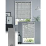 Wooden Blinds %100 Doğal Ahşap Jaluzi Perde 50MM, Alüminyum Kasalı Yüksek Kaliteli - Grey/gri - 200 x 110