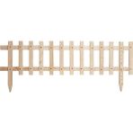 Wooden+ City Doğal Ham Ahşap Dekoratif Bahçe Çiti 120 x 30 cm