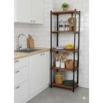Wooden City Metal Mutfak Rafı Organizer Mutfak Rafı Mutfak Düzenleyici Kitaplık Saksılık Banyo Raf