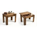 Wooden City Orta Sehpa - Gizli Bölmeli Raylı Ahşap Sehpa - Montessori Çocuk Çalışma ve Oyun Masası