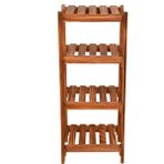 Wooden City Retro Ayakkabılık Banyo Rafı Saksılık 4 Katlı