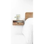 Wooden Decoration Luna Duvara Monte Ahşap Komodin - Koyu Ceviz