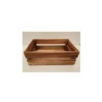 Wooden Factory Dekoratif Ahşap Kasa Sandık Çok Amaçlı Kasa Kitaplık - Doğal Çam 24.2x17x9