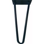 Wooden Gold 60 cm Mavi Renk Rustik Tarz V Model Has Demir Firkete Masa Sehpa Ayağı