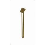 Wooden Gold Altın Yaldız Nervürlü Demirden Retro U Tarz Rustik Firkete Masa Veya Sehpa Ayağı - 60 cm