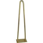 Wooden Gold Altın Yaldız Rustik Tarz V Model Has Demir Firkete Masa Sehpa Ayağı 75 cm