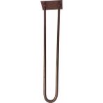Wooden Gold Bakır Renk Rustik U Tarz Firkete Masa Veya Sehpa Ayağı - 38 cm