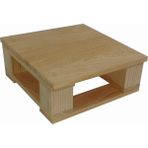 Wooden Gold Ekran Yükseltici Monitor Stand Düz Yüzey Palet Tarz Doğal Ahşap 16 Cm.