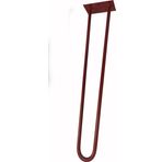 Wooden Gold Kırmızı Renkrustik Tarz U Model Has Demir Firkete Masa Sehpa Ayağı 70 cm