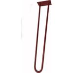 Wooden Gold Kırmızı Renkrustik Tarz U Model Has Demir Firkete Masa Sehpa Ayağı 80 cm