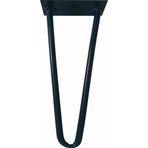 Wooden Gold Mavi Renk Rustik Tarz V Model Has Demir Firkete Masa Sehpa Ayağı 55 cm