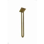 Wooden Gold Nervürlü Demirden Altın Yaldız Rustik Tarz U Model Has Demir Firkete Masa Sehpa Ayağı 85 cm