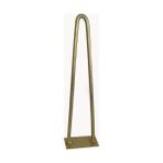 Wooden Gold Rustik Firkete Altın Yaldız Masa Sehpa Ayak 710 x 10 mm İçi Dolu Demir