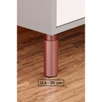 wooden lane studio Orta Destek Ayağı 13.5-20 cm Kahverengi Ayarlanabilir Tablalı – Mobilya Kanepe Koltuk Dolap için