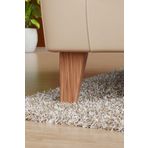 wooden lane studio Plastik Mobilya Ayağı 14 cm Açık Ceviz – Konik Köşeli – Koltuk TV Ünitesi Baza, Komodin için – Tekli