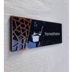 Wooden Serisi Yemekhane Kapı İsimliği