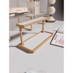 Wooden Studio Ahşap Masaüstü Organizer Çift Katlı, Telefon Tutacağı, Modern Lüks Ofis Aksesuarı Masa Aksesuar - Beyaz