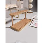 Wooden Studio Ahşap Masaüstü Organizer Çift Katlı, Telefon Tutacağı, Modern Lüks Ofis Aksesuarı Masa Aksesuar
